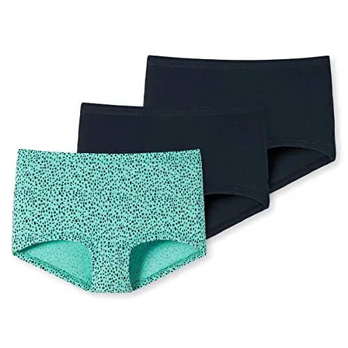 Schiesser Mädchen 3 PACK Unterwäsche Shorts - Weiches Bündchen aus Bio Baumwolle - Unterhosen für Mädchen im praktischen Dreierpack, hergestellt aus 95/5 Organic Cotton für höchsten Tragekomfort und ein angenehmes Hautgefühl.