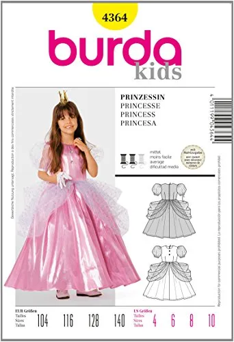 Burda Schnittmuster 4364 Gr. 104-140 von Burda