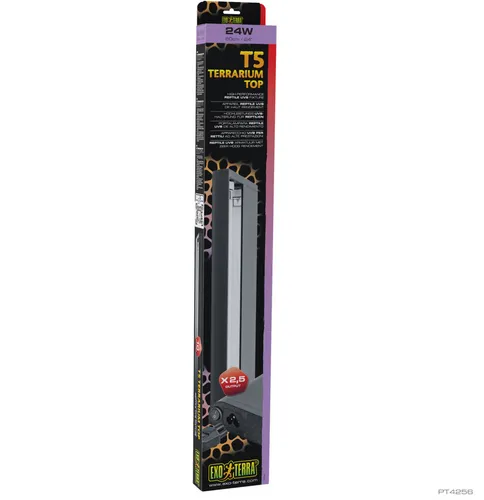 Exo Terra UVB Leuchtbalken T5 24W für Reptilien - Tageslicht Beleuchtung für Terrarien, fördert die Vitamin-D3-Synthese und den Kalziumstoffwechsel, perfekt für die Gesundheit Ihrer Reptilien und Amphibien.