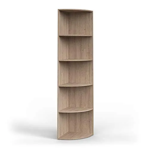 Vicco Eckregal Ecki, Sonoma, 40 x 180 cm - Eckregal mit 6 Ablageflächen, ideal für platzsparende Aufbewahrung und stilvolle Raumgestaltung. Perfekt für Wohnzimmer oder Büro.
