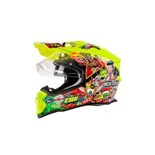 O'NEAL Sierra Helmet Crank V.22 - Enduro Motorradhelm für Erwachsene - Hochwertiger Enduro Motorradhelm mit Ventilationsöffnungen für optimalen Luftstrom und integrierter Sonnenblende. Ideal für jeden Einsatz, bietet Sicherheit und Komfort.