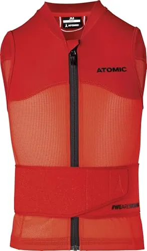Atomic Live Shield Vest Jr - Ski-Schutzweste für Kinder Größe M - Snowboard-Schutzausrüstung mit zuverlässigem Schutz durch Multi Density Schaum, atmungsaktiv und ultraleicht für optimale Bewegungsfreiheit beim Wintersport.