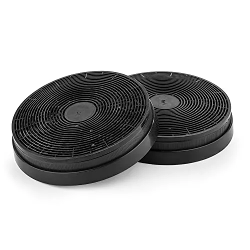 Klarstein Aktivkohlefilter für Dunstabzugshauben - 2 Stück - Dunstabzugshaubenfilter, einfache Installation ohne Umbau, sorgt für frische Luft in Ihrer Küche und entfernt Gerüche effektiv.