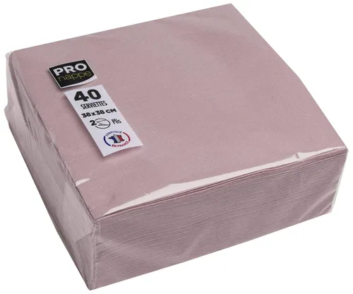 PROnappe Servietten 38,0 x 38,0 cm altrosa SV623803I in pink von PROnappe