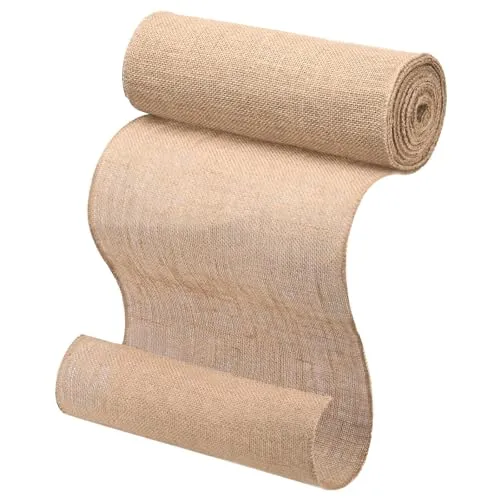 Jute-Tischdeckenrolle 30 cm x 10 m, geeignet für Tisch, Party-DIY-Dekoration, 100 % natürlicher Jutestoff,leinen tischdecke