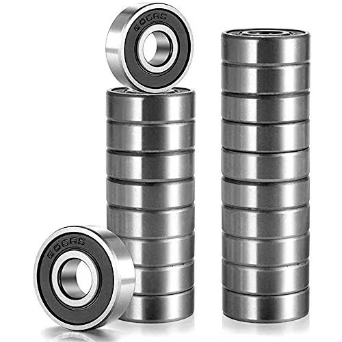 Stück Kugellager Rillenkugellager 608 2RS Kugellager Skateboard Metall Double Shielded Miniatur Rillenkugellager für Skateboard, Roller, Inline Skates 8 * 22 * 7mm 20