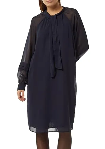 comma Chiffon Kleid in blau von comma,