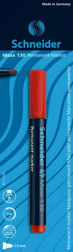 SCHNEIDER Marker Schneider Permanent-Marker Maxx130 rot Blister 1 Stück