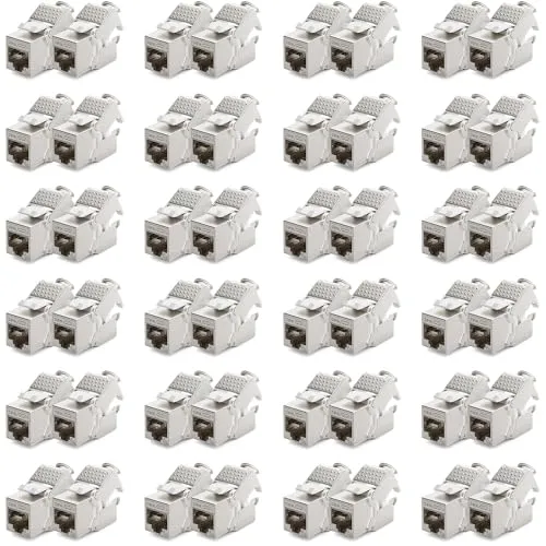 deleyCON 48x Keystone Modul CAT6a Jack von deleyCON