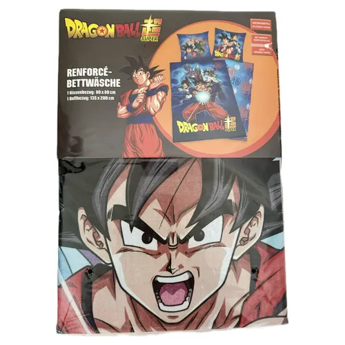 Bettwäsche-Set Dragonball, mehrfarbig - für Fans von Anime - Bettwäsche in mehrfarbigem Dragonball-Design, ideal für Anime-Liebhaber. Hochwertige Materialien sorgen für besten Schlafkomfort. Maße: B: 135 cm, H: 1 cm. Perfekt für ganzjährige Nutzung!