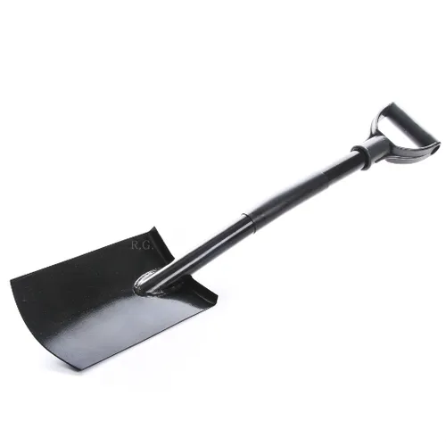Spaten Gartenspaten Pionierspaten Schaufel aus Stahl schwarz 78cm