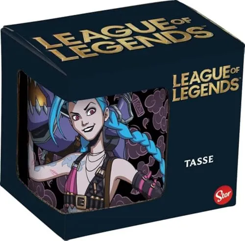 League of Legends Jinx Tasse, 325 ml, Rot