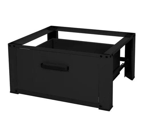 ML-Design Waschmaschinen Untergestell mit Schublade 63x54cm - Podest für Waschmaschinen, ergonomisch und rückenschonend, mit praktischer Schublade für zusätzlichen Stauraum und einer Traglast von bis zu 150 kg.