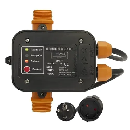 CHM GmbH® Automatischer Druckschalter EPC-1O für Gartenpumpen