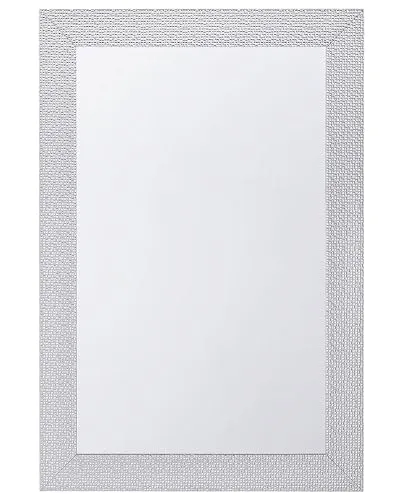 Moderner Spiegel Muster silbern Mervent - Spiegel für Erwachsene im modernen Design, rechteckig und freistehend – verleiht Ihrem Wohnzimmer einen eleganten Touch.