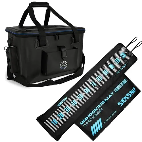 Pro Tackle Eva Bag - Tackle Bakkan + Senshu Abhakmatte - Stilvolle und praktische Angeltasche für den anspruchsvollen Angler