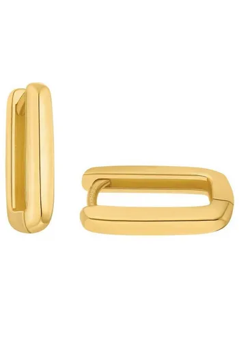 Amor Creolen 925 Sterling Silber - Elegante Damen Ohrschmuck - Ohrringe für Damen aus hochwertigem 925 Sterling Silber, glänzende Oberfläche und sicherer Scharnierverschluss, perfekt als zeitloses Geschenk in Schmuck Geschenk Box.