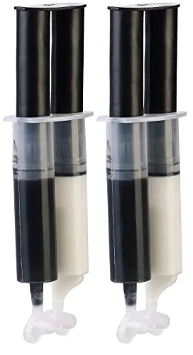 AGT Professional Klebstoffe: 2er-Set 2-Komponenten-Kleber aus Epoxidharz, je 2x 25 ml, 45 Min. (Zweikomponenten-Kleber, für Polster, Keramik Reparatur)