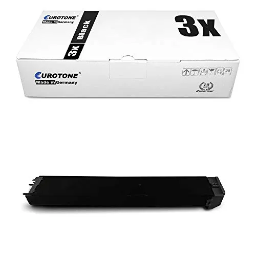 3X Eurotone Toner für Sharp MX 2010 2310 2614 3111 3114 U F N ersetzt MX-23 GTBA MX23GTBA Black
