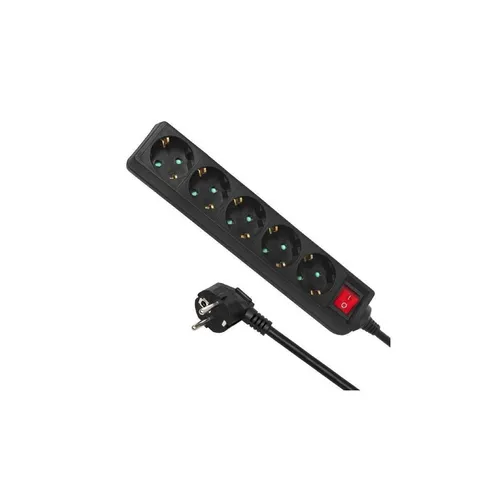 Maclean MCE226G 5-Fach Steckdosenleiste mit Schalter Mehrfach Steckdosen Stecker Leiste Kinderschutz Schuko 3500W 1,4m