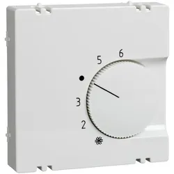 Elso 367104 Zentralplatte für Raumtemperaturregler mit Drehkopf, Joy, reinweiß glänzend