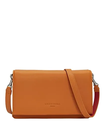 Liebeskind Berlin Clutch - Extra Small in Brick - Damen-Clutches aus festem, vollnarbigen Rindsleder mit praktischem Magnetüberschlag und zweigeteiltem Innenraum für optimale Organisation.