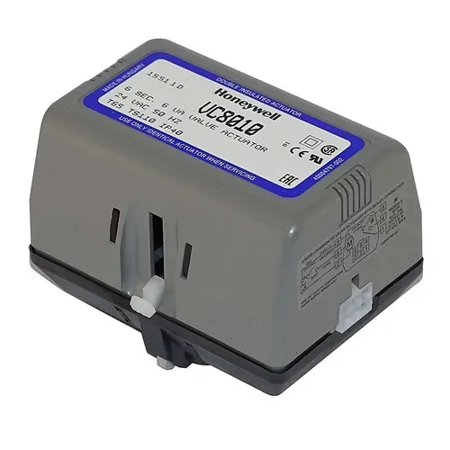 Honeywell Antrieb 3-Wege Ventil VC8010 - Thermostat für Buderus und Vaillant, sorgt für effiziente Heizungssteuerung und Energieeinsparung.