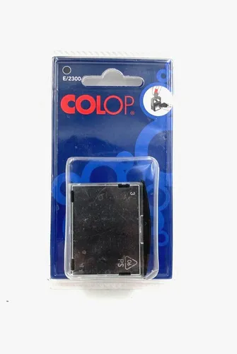 Colop 990025 E 2300 - 2 Stück Stempelkissen schwarz, original COLOP für langlebige und präzise Stempelabdrücke