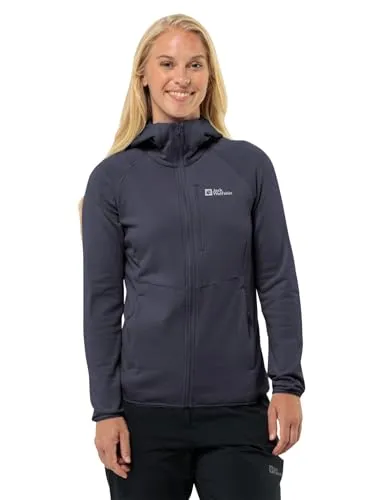 Jack Wolfskin Damen Kolbenberg Hooded Fz W, Graphite, XS EU