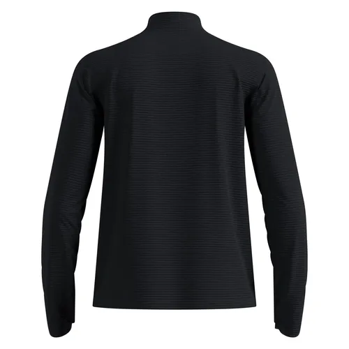 Odlo Mid Layer 1/2 Zip Essential Thermal Laufshirt Gr L schwarz - Atmungsaktives Laufshirt für Roadrunning mit Stretch und halblangem Front-RV in Schwarz, Größe L. Ideal für optimale Bewegungsfreiheit und Komfort beim Laufen.