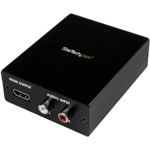 StarTech.com Composite / VGA und Audio auf HDMI Konverter, YPbPr zu HDMI, 1920x1200 1080p, 1x VGA (Buchse) 3x RCA (Stecker) 1x HDMI