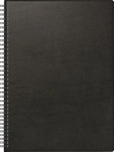 BRUNNEN 1078101906 Buchkalender Mod. 781 2026 A4 - Praktischer Buchkalender im A4-Format mit Wire-O-Bindung, ideal für die Planung mit halbstündlicher Einteilung von 7-21 Uhr und umfangreichen Jahresübersichten.