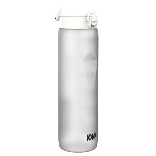 ion8 1 Liter Trinkflasche mit Zeitmarkierungen, Auslaufsicher, Einhandöffnung, Sichere Verriegelung, Spülmaschinenfest, BPA-frei, Tragegriff, Leicht zu Reinigen, Fitness, Eis