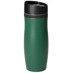 elasto Coffee-to-go-Becher 350 ml Kaffeebecher to go für Tee- & Kaffeeliebhaber aus Edelstahl, isolierbecher, kaffee, thermos, robust grün