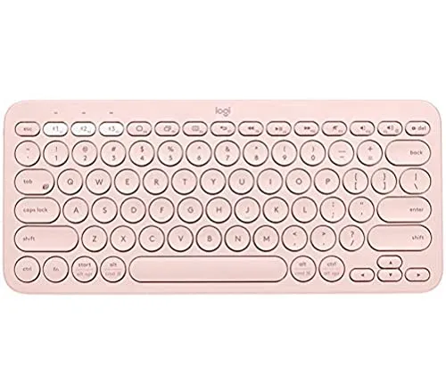Logitech K380 Kabellose Bluetooth-Tastatur in pink von Logitech