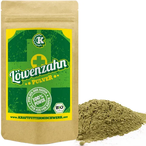 Löwenzahnpulver Bio (200g) - Löwenzahn Blattpulver - Kraftmischer