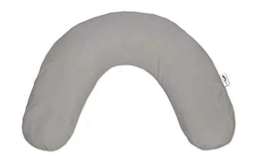 Theraline Ersatzbezug für für Schlaf- und Nackenkissen mittel Gr. 100x21cm | Grau Bambus-Kollektion
