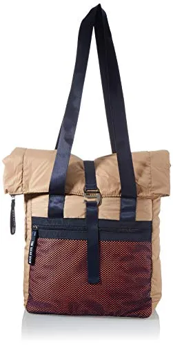 TOM TAILOR Denim Damen Sandrine Shopper, Mixed Blue - Damen-Shopper mit praktischem Reißverschluss, ideal für den täglichen Gebrauch und modische Akzente.