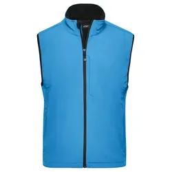 Herren Softshell Weste JN136, aqua-blau, Größe 3XL - Arbeits- & Schutzkleidung: Trendige Softshell Weste in aqua-blau, Größe 3XL, wasserabweisend und ideal für Outdoor-Aktivitäten.