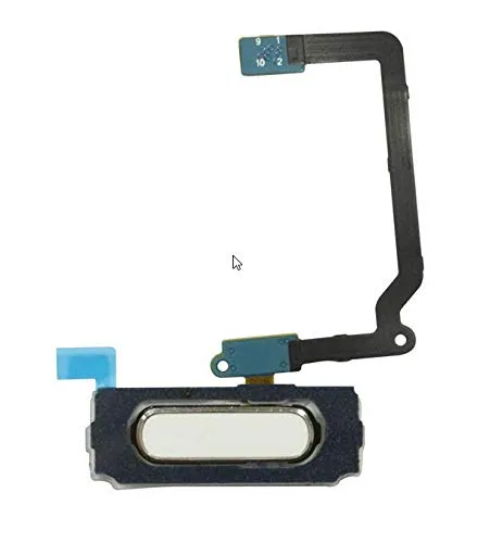 S4H Home Button Finger Abdruck Sensor Flex Kabel Weiss geeignet für Samsung Galaxy S5 SM-G900F