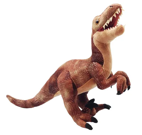 Wild Republic Dinosauria LG Velociraptor - Stofftier Velociraptor: Umweltfreundliche Füllung aus recycelten Materialien, ideal für Spiel und Lernen über Dinosaurier. Perfektes Geschenk für jeden Anlass!