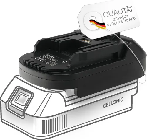 CELLONIC Akku-Adapter kompatibel mit Bosch 18V GBA Professional Konverter kompatibel mit Makita 18V Tools BS18MT