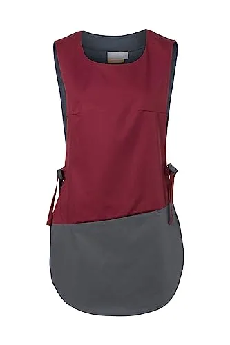 Karlowsky Überwurfkasack Bea - 65% Polyester/35% Baumwolle - anthrazit/Bordeaux - Größe III