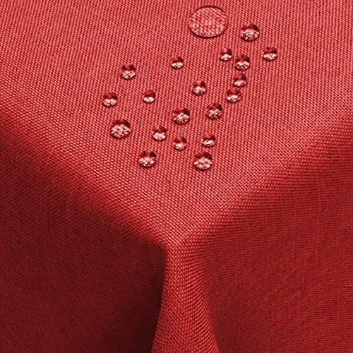 DecoHomeTextil Tischdecke Dunkelrot in rot von DecoHomeTextil