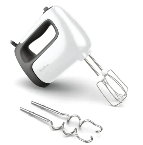 Moulinex HM462110 Prep'Mix Handmixer - Handmixer mit 500 W Leistung, Edelstahl-Schneebesen und 5 Geschwindigkeitsstufen, ideal für vielseitige Küchenanwendungen.