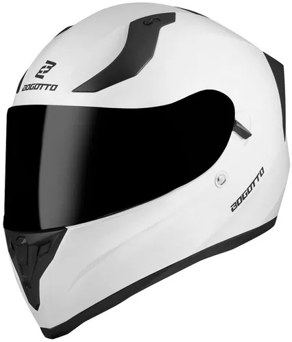 Bogotto Motorradhelm H128 Solid Helm mit Sonnenvisier von Bogotto