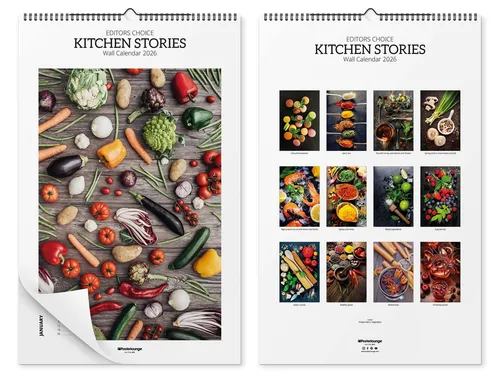 Wandkalender Küchenkalender - Kitchen Stories 2026