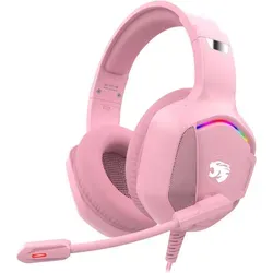 Gaming Headset mit Mikrofon für PC, Konsole & Switch | Rosa, Surround Sound, Noise Cancelling - Vielseitiges Gaming Headset für PC und Konsole mit beeindruckendem Klang und hohem Tragekomfort. Ideal für stundenlanges Spielen dank ergonomischem Design und robuster Bauweise.