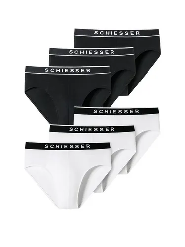 Schiesser Rioslip 95/5 Organic Cotton (6-St) brazilslip unterhose unterwäsche