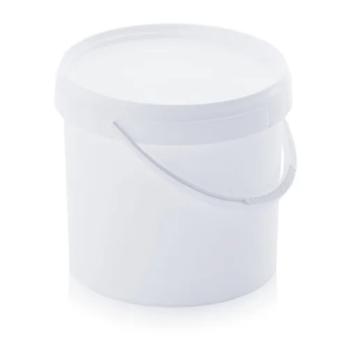 Auer Eimer weiß m. Deckel Leereimer  26,7x26,3cm 10,8 Liter lebensmittelecht